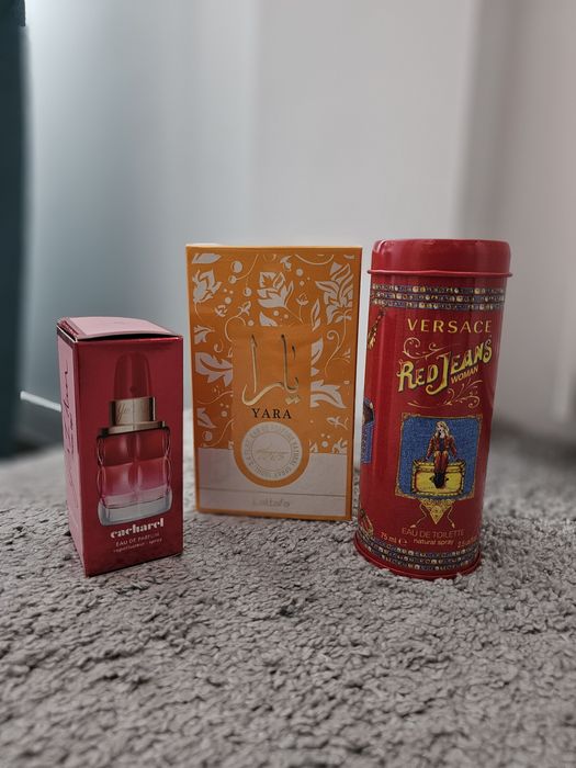 Zestaw luksusowych, oryginalnych perfum : Lattafa ,Versace  ,Cacharel