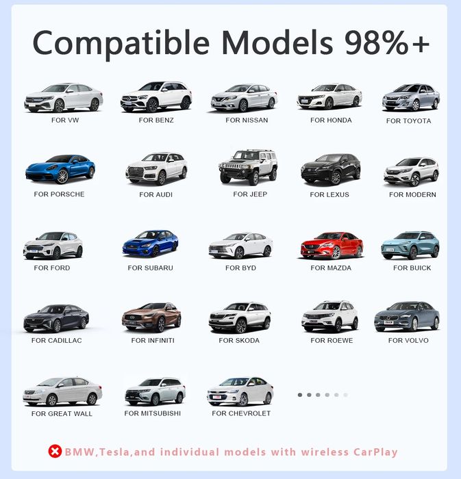 Адаптер беспроводной адаптер Carplay Android Auto Smart Dongle Plug an