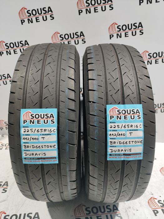 2 pneus semi novos 225-65R16C Bridgestone - Oferta dos Portes
