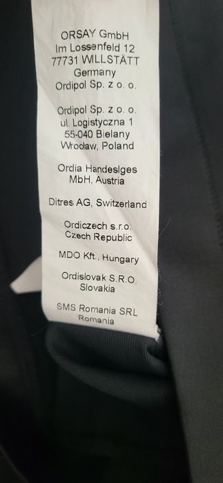 Sukienka Orsay L – czarna, elegancka