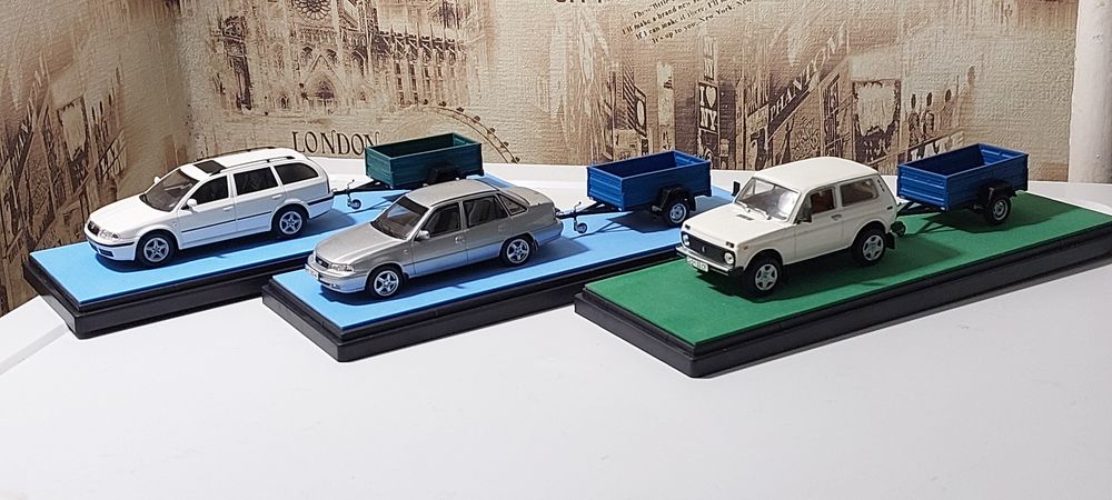 Модель 1:43 Дэо нэксия с прицепом