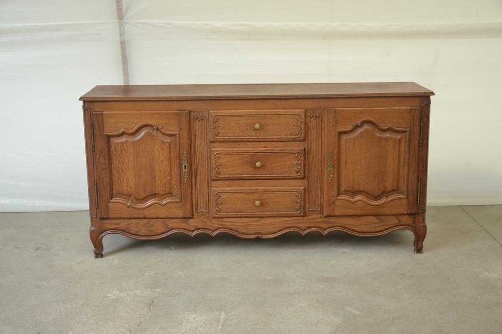 komoda ludwikowska dębowa bufet 180 cm.