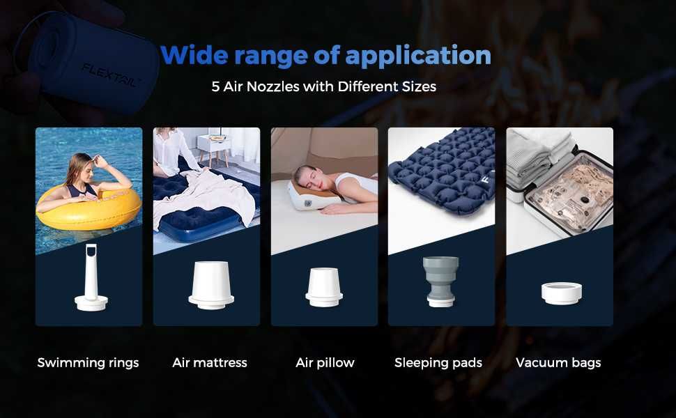 Flextail Tiny Pump 2X pompka elektryczna turystyczna