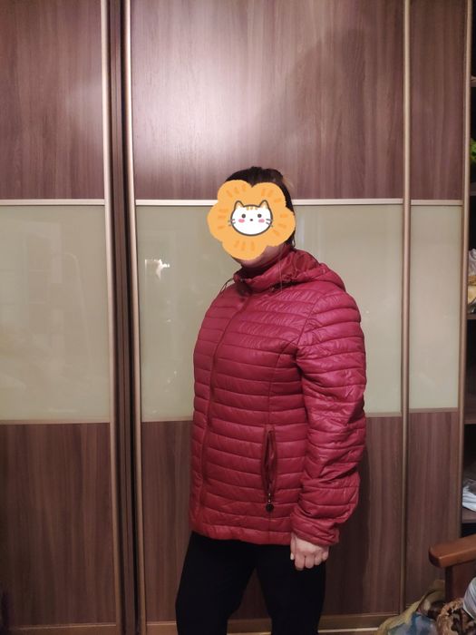 Куртка красная демисезонная, р-р 48-50