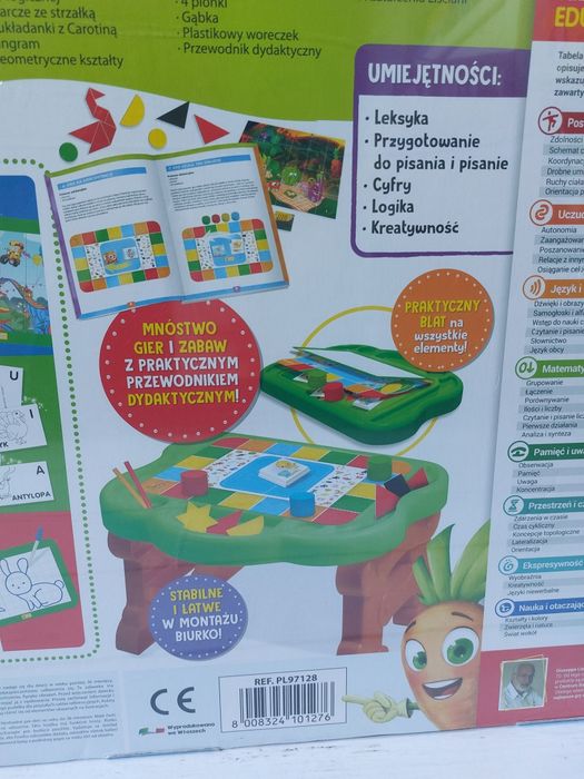Lisciani Carotina Biurko aktywnego przedszkolaka 30 gier nowe hit
