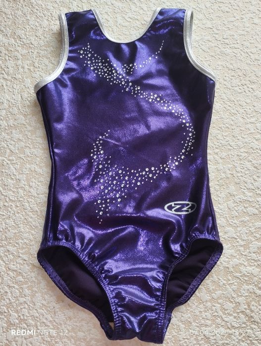 Блискуче гімнастичне тріко Glam  купальник  боді 5-6років  118-128см