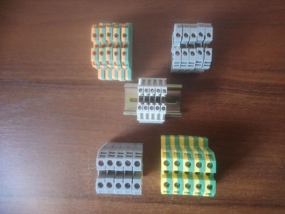 Клемники, розетка 16/25 250V на DIN - рейку.