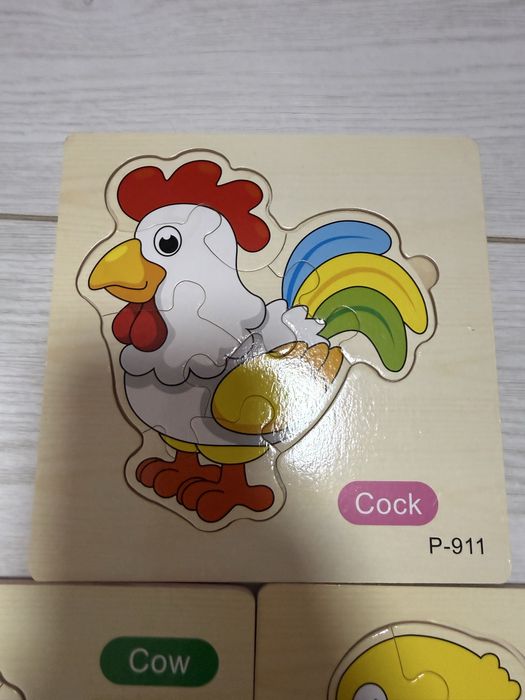 Лот деревʼяних пазлів