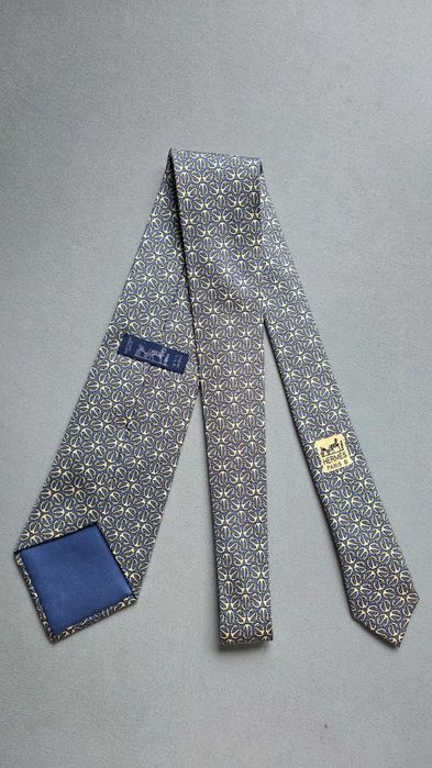 Krawat jedwabny HERMÈS + box