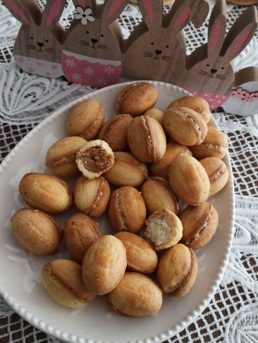 Ciasteczka orzeszki 3 smaki