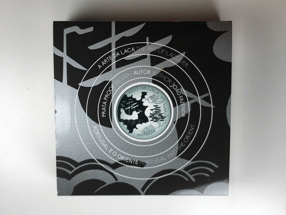 5 Euros 2021 Estojo Prata Proof Arte da Laca