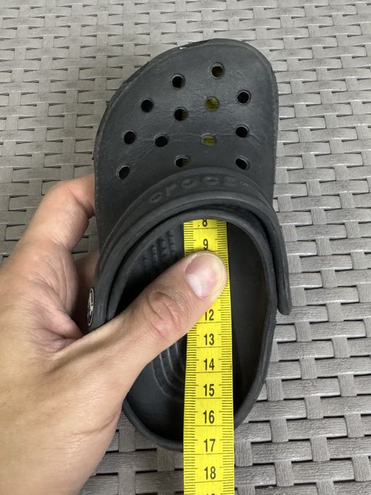 Crocs кроксы сандали C8-9 25-26 размер детские черные