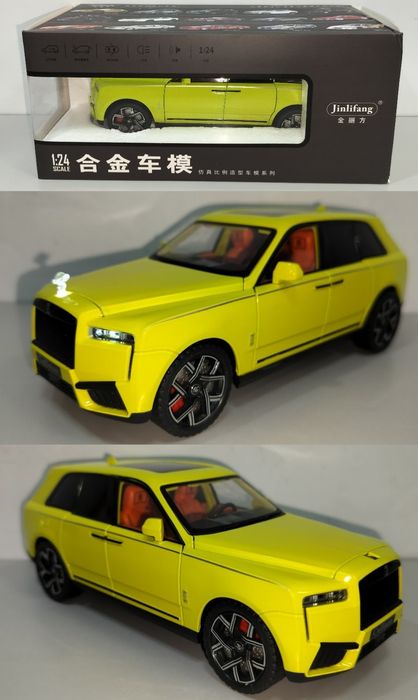 Rolls-Royce CULLINAN модель 1:26 JINLIFANG Метал Звук Свет