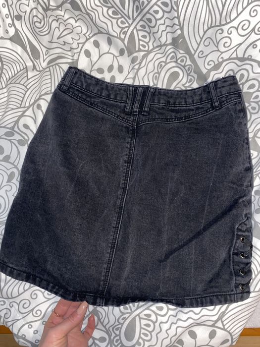 Spodnica stradivarius 34 jeans wiazana wysoki stan