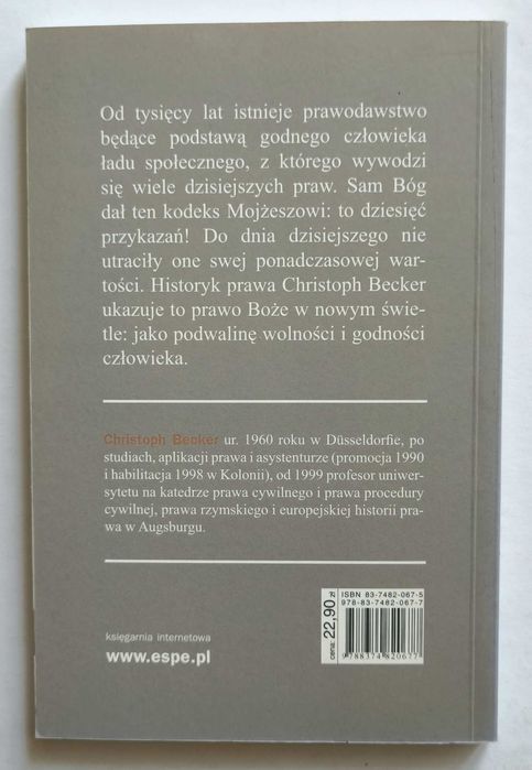 DEKALOG. Podwaliny wolności, Christoph Becker, NOWA! UNIKAT!