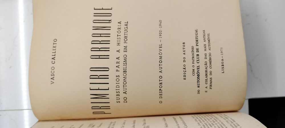 Livro Primeiro Arranque - Vasco Calisto