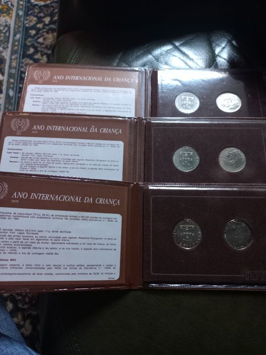 Lote 5 moedas BNC