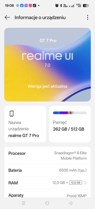 Sprzedam realme GT 7 pro