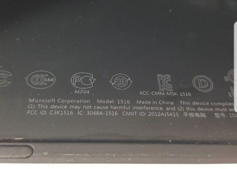 Microsoft Surface RT 1516 "32gb"