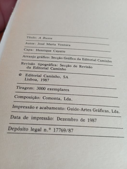 Livro  "A Busca"