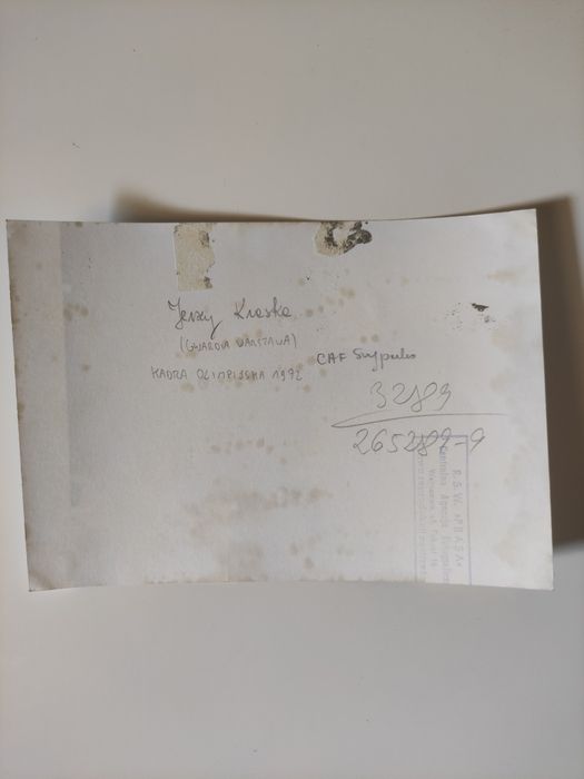 Zdjęcie Jerzy Kraska Polska 72' Gwardia Warszawa PRL