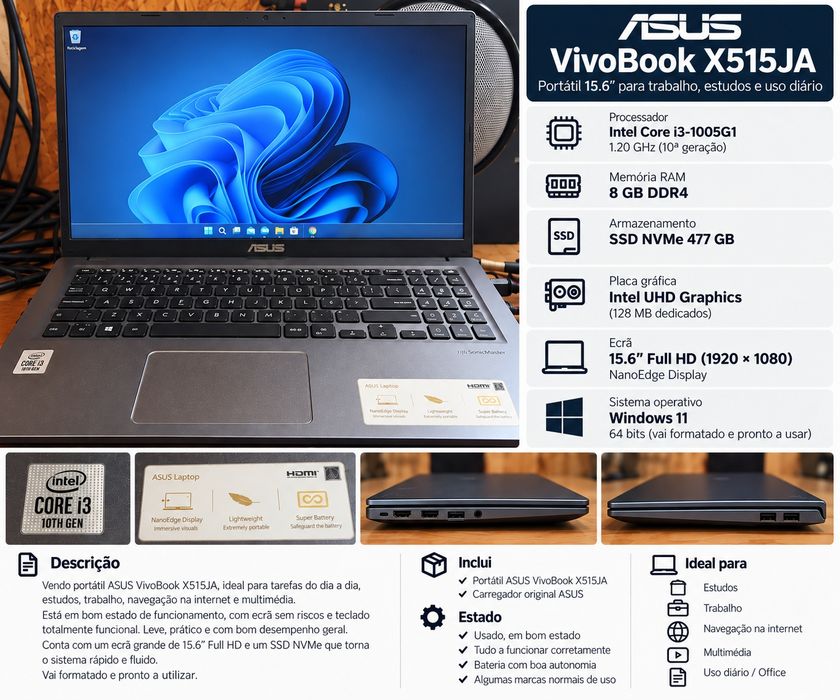 Portátil Asus VivoBook