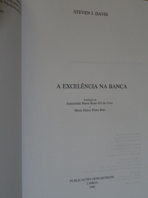 A Excelência na Banca de Steven I. Davis