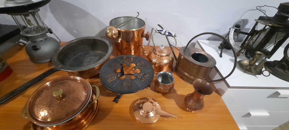 Varias peças em cobre