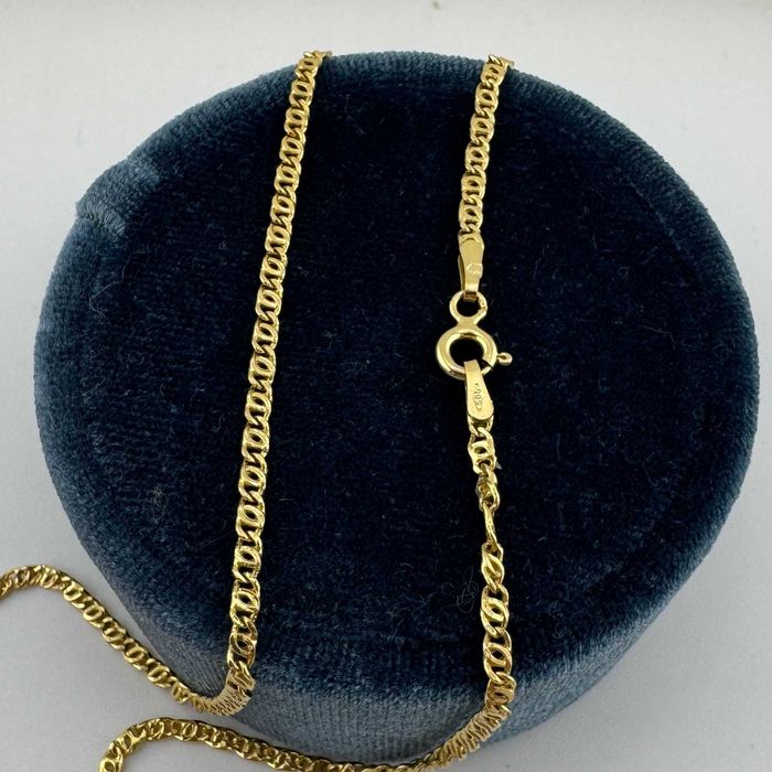 Złoty Łańcuszek 585 Pancerka Rombo Diamentowana 2.64G 44CM | Odnowiona (S)