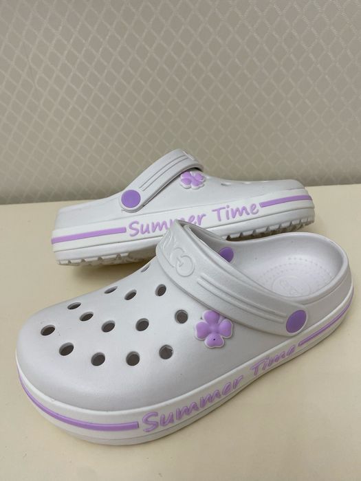 Жіночі шльопанці крокси Dago:білі,беж,зелені,рожеві,бузкові,вершкові.