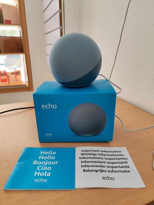 Assistente Virtual Amazon Alexa Echo 4ª Geração - Azul