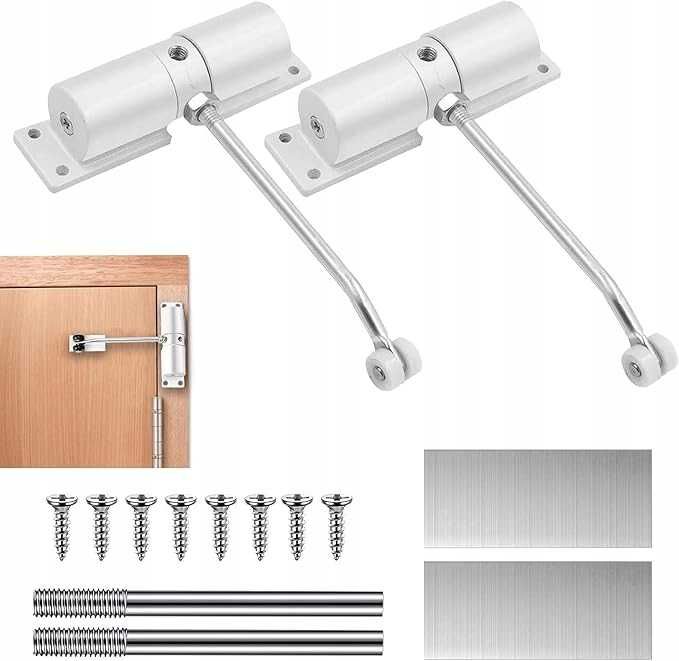 Automatyczny samozamykacz wewnętrzny, samozamykacz sprężynowy 2 szt.