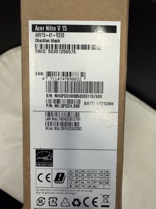 Acer Nitro V15 Ryzen 7 32GB Ram 1Tb SSD