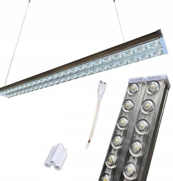 ŚWIETLÓWKA LED 120cm 100W Panel Ledowy Lampa Oprawa Natynkowa 6500K