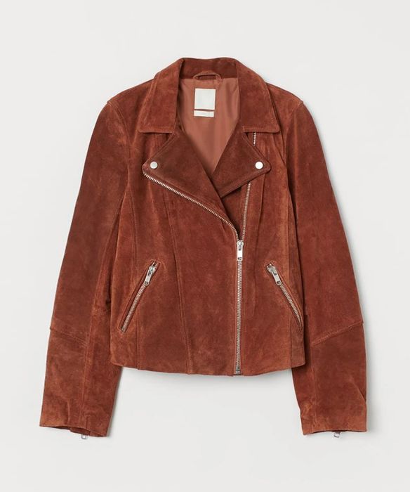H&M шкіряна замшева куртка косуха нова