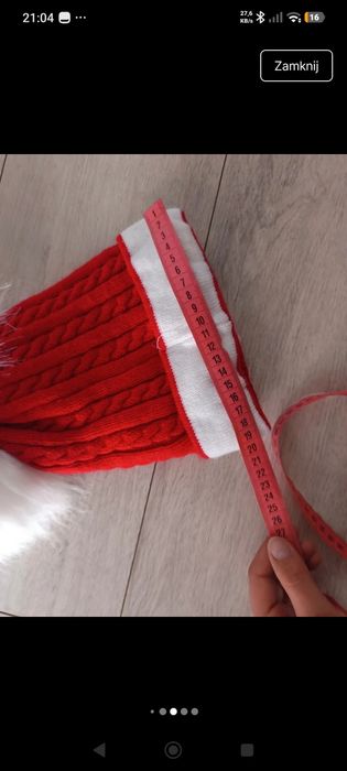 Czapka z napisem Polska damska