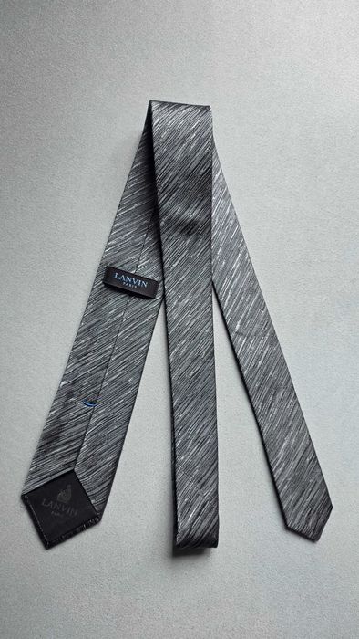 krawat jedwabny LANVIN