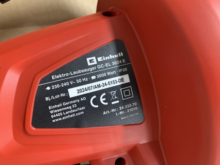 Dmuchawa / Odkurzacz do liści Einhell GC-EL 3024
