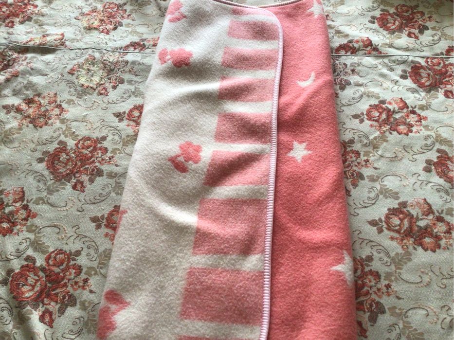 Ковдра дитяча тепла, шерсть, жакардове, ТМ VLADI. Розмір 100х140.