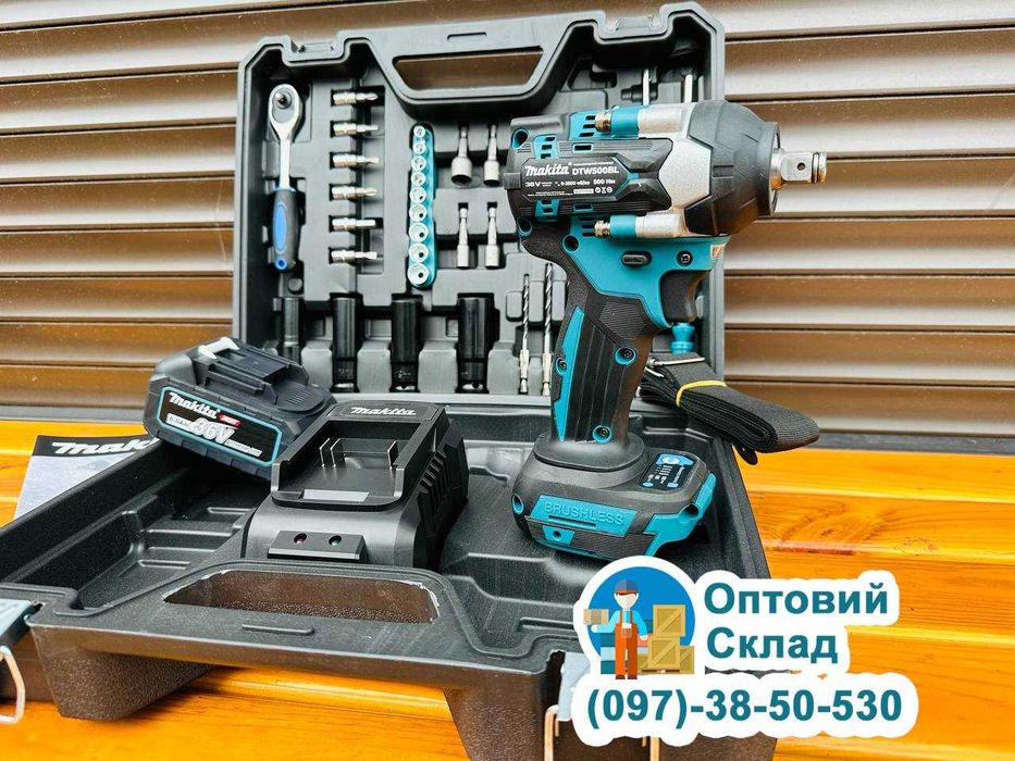 Акумуляторний Гайковерт Makita DTW500 1 АКБ 36V8A 500Nm + Комплектація