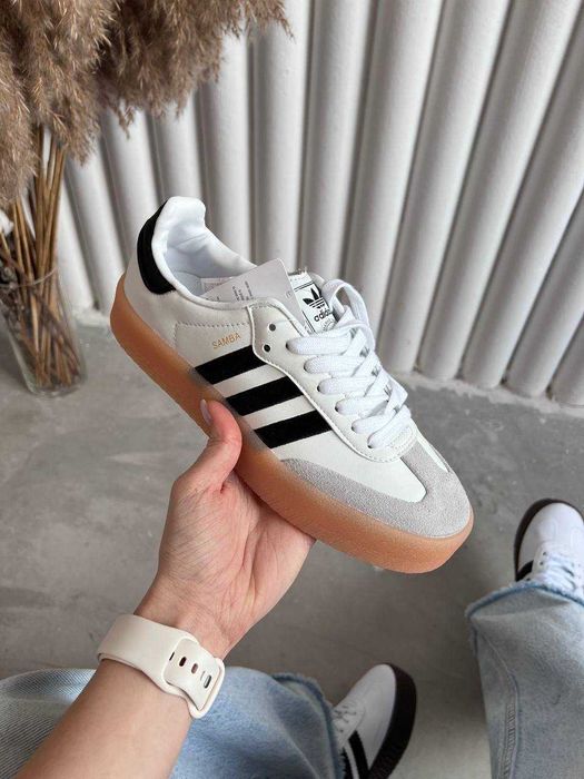 Женские кожанные кеды Adidas Samba XLG / Адидас Самба 36 37 38 39 40