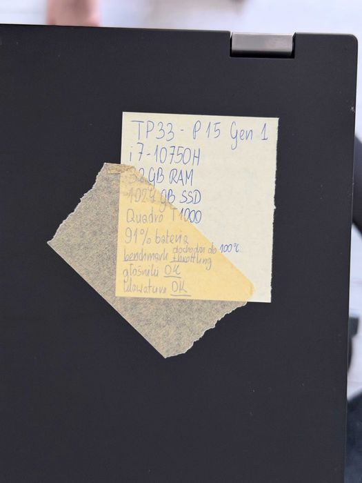Lenovo ThinkPad P15 Gen 1 | i7-10750H | 32GB RAM | 1TB SSD