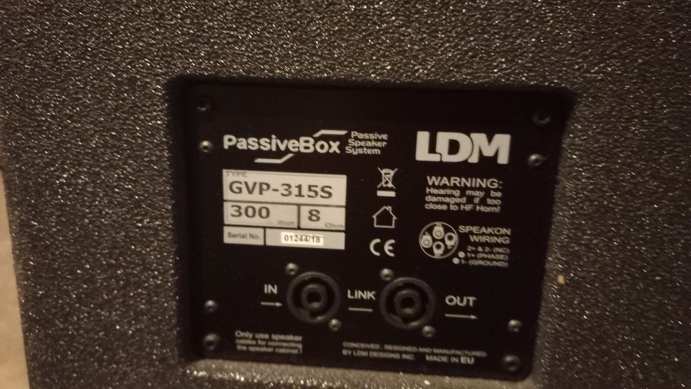 LDM GVP 315 S8 głośniki pasywne