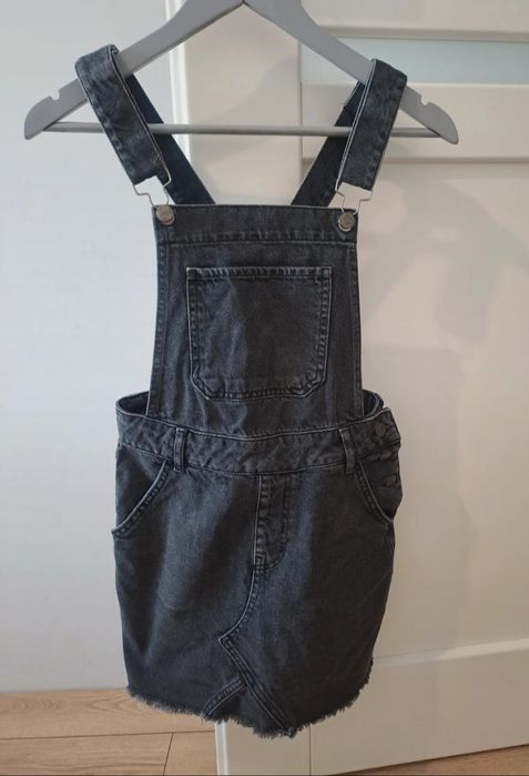 Damskie ogrodniczki jeansowe spódnica damska r.S denim bawełna