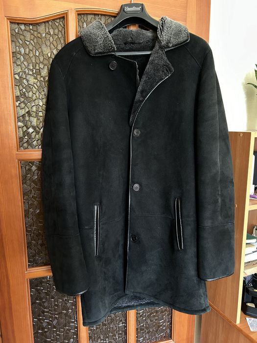 Дублянка натуральна чоловіча замша хутро ідеальний стан