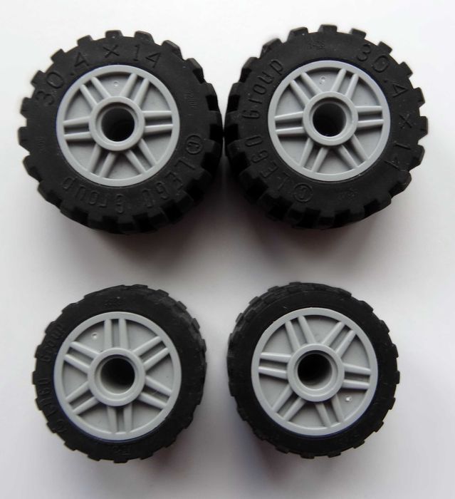 Komplet kół do hot rod lego city