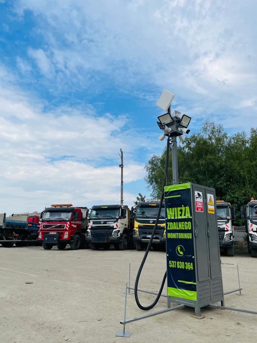 Wieża mobilna monitorująca, wieża budowlana