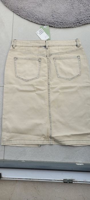 Spódnica midi z cienkiego jeansu H&M