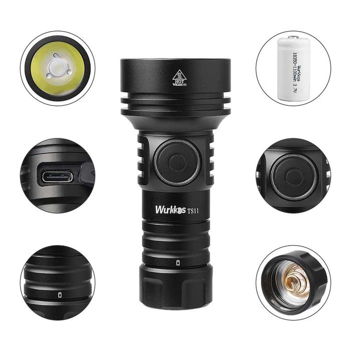 Latarka EDC Wurkkos TS11 USB-C 2000lm RGB + akumulator