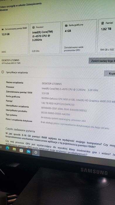 Komputer stacjonarny do gier